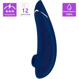 Бесконтактный клиторальный стимулятор WOMANIZER PREMIUM синий + Подарок