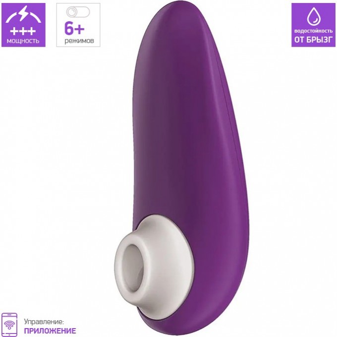Бесконтактный клиторальный стимулятор WOMANIZER STARLET 3 фиолетовый + Подарок WZ231SG4