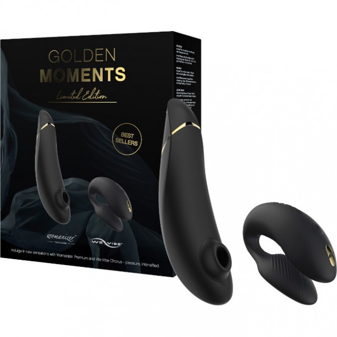 Набор GOLDEN MOMENTS WOMANIZER PREMIUM + WE-VIBE CHORUS золотой + Подарок SNCK1SG9