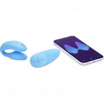 Вибратор WOMANIZER WE-VIBE CHORUS для пар, голубой + Подарок