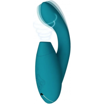 Бесконтактный клиторальный стимулятор WOMANIZER DUO 2 бирюзовый + Подарок